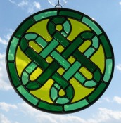 Celtic Knot Stained Glass Suncatcher